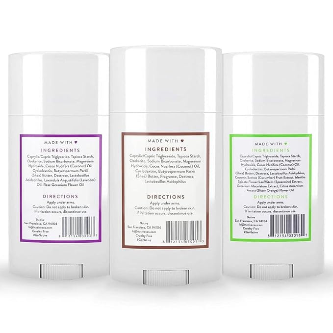 Native Deodorant Contains Naturally Derived Ingredients, 72 Hour Odor Control | Deodorant for Women and Men, Aluminum Free with Baking Soda, Coconut Oil and Shea Butter | Classic (3-pack)