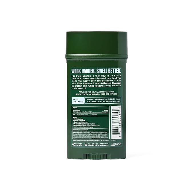 Duke Cannon Supply Co. Anti-Perspirant Deodorant for Men 3 oz. Naval Diplomacy, 2 Pack - Unique Masculine Scent, Odor Control & Soothe Skin