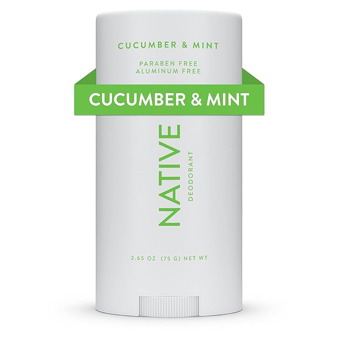Native Deodorant Contains Naturally Derived Ingredients, 72 Hour Odor Control | Deodorant for Women and Men, Aluminum Free with Baking Soda, Coconut Oil and Shea Butter | Cucumber & Mint