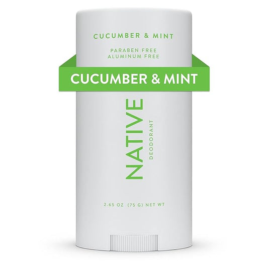 Native Deodorant Contains Naturally Derived Ingredients, 72 Hour Odor Control | Deodorant for Women and Men, Aluminum Free with Baking Soda, Coconut Oil and Shea Butter | Cucumber & Mint