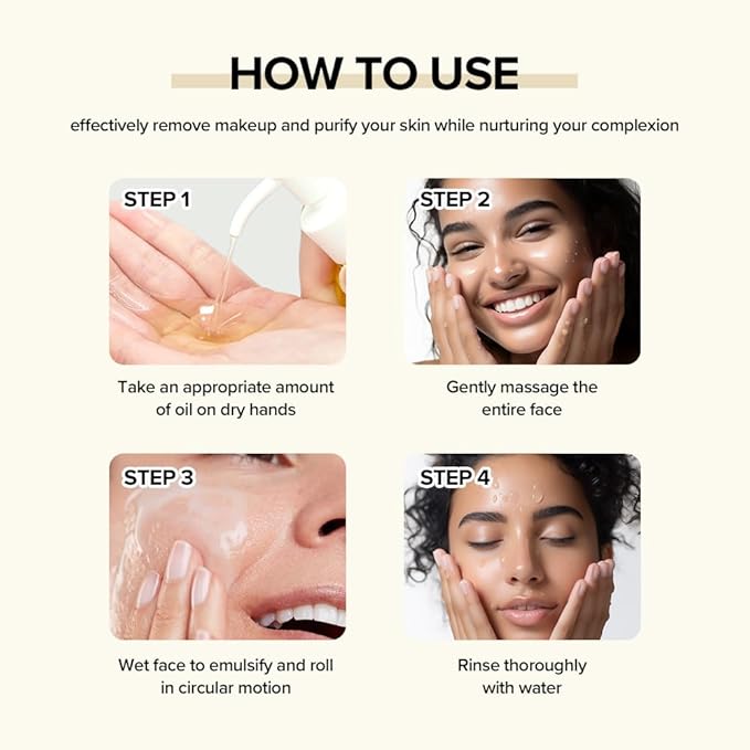 Neutriherbs Makeup Remover Oil Cleanser, Vitamin C Cleansing Oil for Long Last and Waterproof Makeup, Sunscreen, Fit All Skin Type - 3.71 Fl.Oz