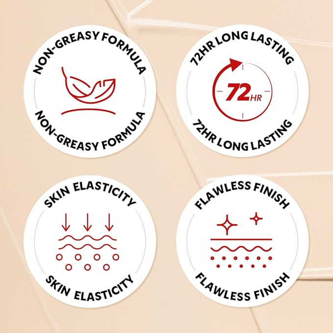 [*Mini Size*] TIRTIR Mask Fit Red Cushion Foundation | Full coverage, Weightless, Skin fit, Satin Glow Finish, Korean Makeup, beauty, Tattoo cover up, Buildable (#22C Peach Beige, 0.15 Fl Oz)