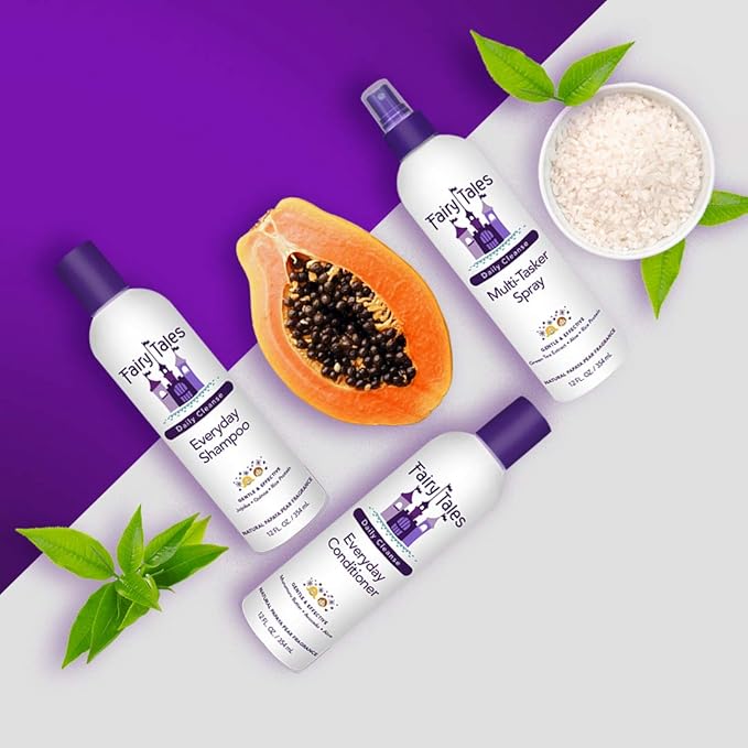 Fairy Tales Daily Cleanse Everyday Kids Shampoo - Gentle Natural Defining Shampoo, Tangle Free, Moisturizing and Hydrating Formula, Clean and Natural Ingredients -Paraben Free - 32 oz.