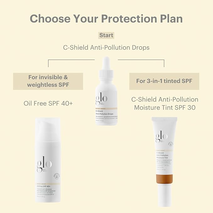 Glo Skin Beauty C-Shield Anti-Pollution Moisture Tint - Tinted Moisturizer With SPF 30 for Face, Broad Spectrum Protection & Vitamin C, 1.7 Oz (1N-Fair)