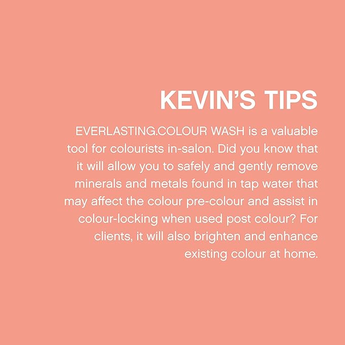 KEVIN.MURPHY EVERLASTING.COLOUR WASH - Hair Colour Shampoo - Colour Protect Hair Care - pH Balanced Shampoo - Sulphate Free - 1000 mL / 33.8 fl oz