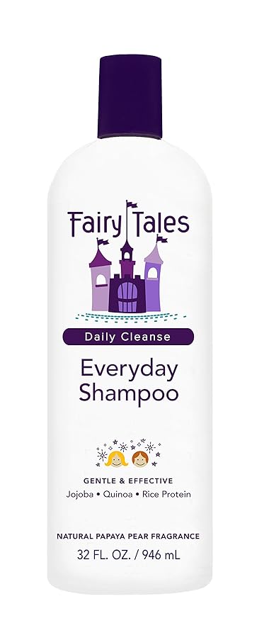 Fairy Tales Daily Cleanse Everyday Kids Shampoo - Gentle Natural Defining Shampoo, Tangle Free, Moisturizing and Hydrating Formula, Clean and Natural Ingredients -Paraben Free - 32 oz.