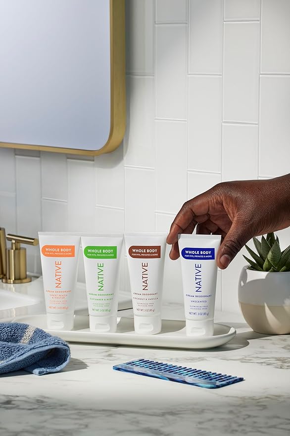 Native Whole Body Deodorant Cream Contains Naturally Derived Ingredients, Deodorant for Women & Men | 72 Hour Odor Protection, Aluminum Free with Coconut Oil and Shea Butter | Coconut & Vanilla