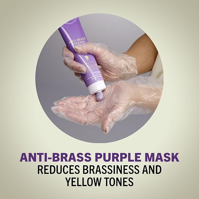 Schwarzkopf Keratin Blonde Anti Brass Purple Mask, 1 Application - Hair Dye Treatment Neutralizes Brassiness and Yellow Undertones, Hair Mask Strengthens Hair, Making it 3x Stronger