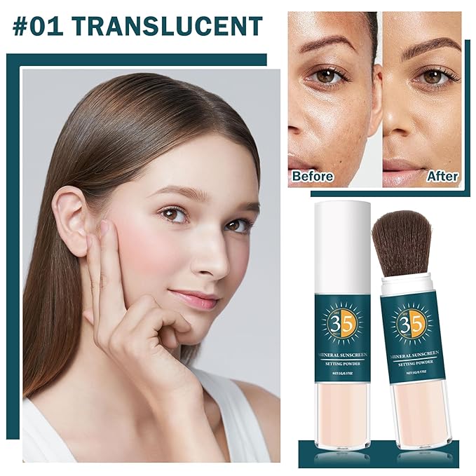 Mineral Sunscreen Powder SPF Powder for Face Oil