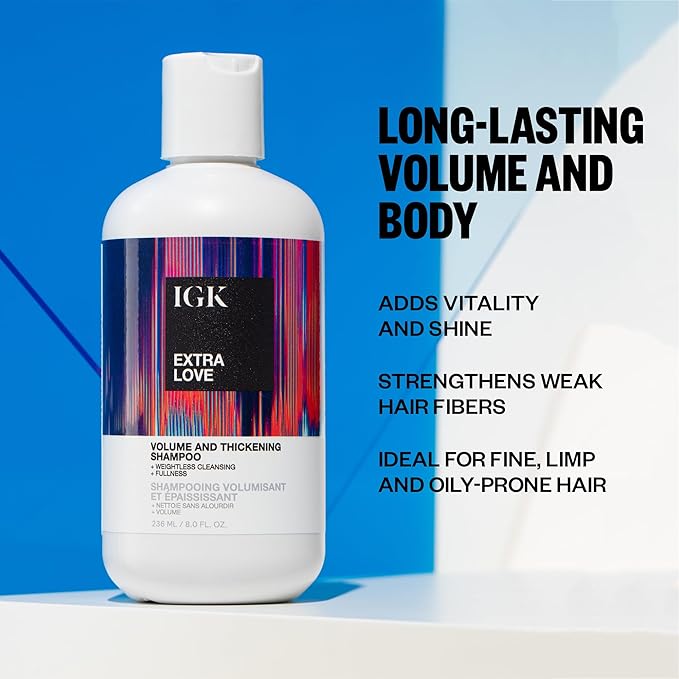 IGK Extra Love Volume and Thickening Shampoo 236 ml / 8 oz