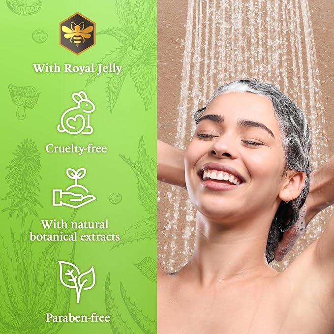 Tio Nacho Aloe Vera Deep Repair Shampoo, Organic Aloe Vera and Royal Jelly for Hair Repair and Protection, with Vegetable Keratin for Strength and Shine, Paraben, Salt, Silicone-Free, 14 Oz (3 Pack)