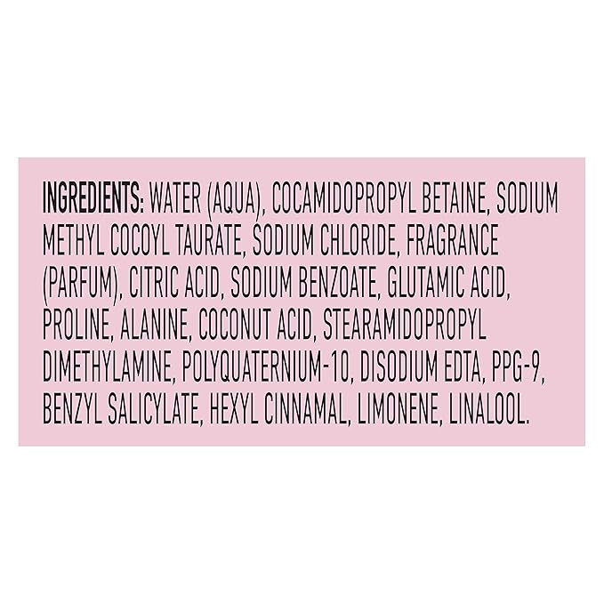 Suave Pink Luscious Curls Shampoo for Defining Curly Hair with Amino Acid Complex 16.5 oz