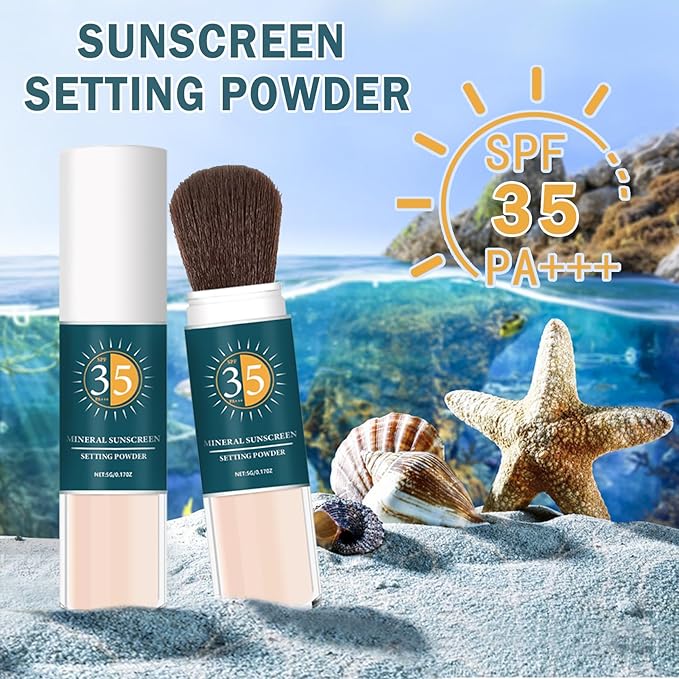 Mineral Sunscreen Powder SPF Powder for Face Oil