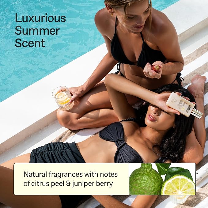 Everyday Humans SPF30 Sheer Body Glow Oil with Gold Mica | Sun Glazed Hydrating UV Protection Vegan Cruelty Free 5.1 Fl Oz | Bergamot, Squalane, Jojoba Seed Oil | UVA/UVB Broad Spectrum Protection…