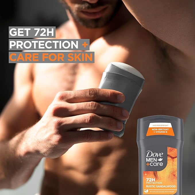 DOVE MEN + CARE Antiperspirant 3 Pack Rustic Sandalwood Deodorant for Men 2.7oz